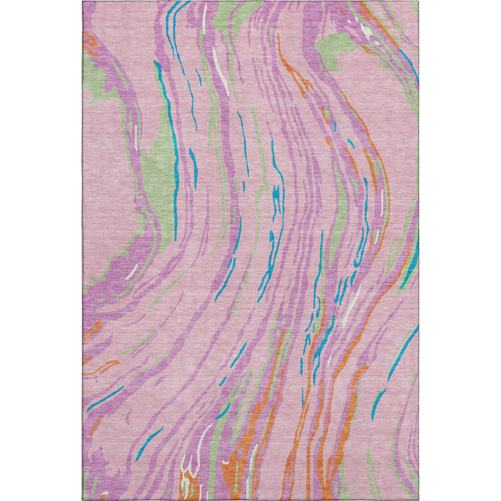 Piper Looms Mayfield Swirls AMF1037 Pink Machine Washable Area Rug main image
