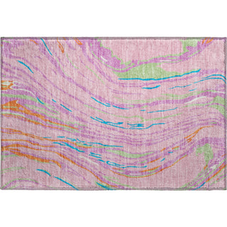 Piper Looms Mayfield Swirls AMF1037 Pink Machine Washable Area Rug Scatter Main Image