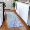 Piper Looms Mayfield Swirls AMF1037 Sky Machine Washable Area Rug Runner Lifestyle Image Feature