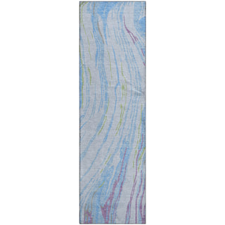 Piper Looms Mayfield Swirls AMF1037 Sky Machine Washable Area Rug Runner Main Image