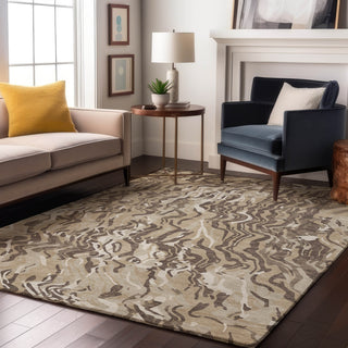 Piper Looms Mayfield Swirls AMF1038 Beige Machine Washable Area Rug Lifestyle Image Feature