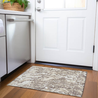 Piper Looms Mayfield Swirls AMF1038 Beige Machine Washable Area Rug Scatter Lifestyle Image Feature