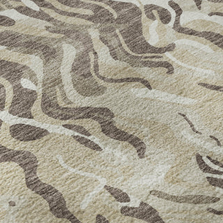 Piper Looms Mayfield Swirls AMF1038 Beige Machine Washable Area Rug Swatch Image