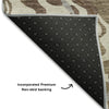 Piper Looms Mayfield Swirls AMF1038 Brown Machine Washable Area Rug Backing Image