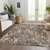 Piper Looms Mayfield Swirls AMF1038 Brown Machine Washable Area Rug Lifestyle Image Feature