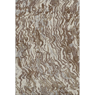 Piper Looms Mayfield Swirls AMF1038 Brown Machine Washable Area Rug main image