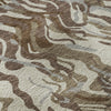 Piper Looms Mayfield Swirls AMF1038 Brown Machine Washable Area Rug Swatch Image