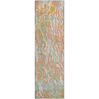 Piper Looms Mayfield Swirls AMF1038 Coral Machine Washable Area Rug Runner Main Image
