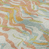 Piper Looms Mayfield Swirls AMF1038 Coral Machine Washable Area Rug Swatch Image