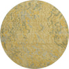 Piper Looms Mayfield Swirls AMF1038 Gold Machine Washable Area Rug Round Main Image