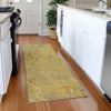 Piper Looms Mayfield Swirls AMF1038 Gold Machine Washable Area Rug Runner Lifestyle Image Feature