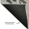 Piper Looms Mayfield Swirls AMF1038 Gray Machine Washable Area Rug Backing Image