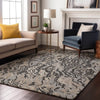 Piper Looms Mayfield Swirls AMF1038 Gray Machine Washable Area Rug Lifestyle Image Feature