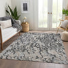 Piper Looms Mayfield Swirls AMF1038 Gray Machine Washable Area Rug Lifestyle Image Feature