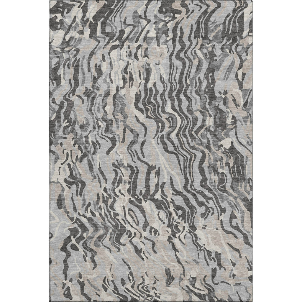 Piper Looms Mayfield Swirls AMF1038 Gray Machine Washable Area Rug main image