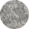 Piper Looms Mayfield Swirls AMF1038 Gray Machine Washable Area Rug Round Main Image