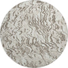 Piper Looms Mayfield Swirls AMF1038 Ivory Machine Washable Area Rug Round Main Image
