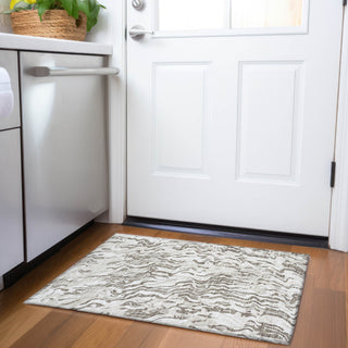 Piper Looms Mayfield Swirls AMF1038 Ivory Machine Washable Area Rug Scatter Lifestyle Image Feature