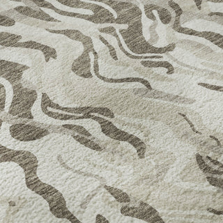 Piper Looms Mayfield Swirls AMF1038 Ivory Machine Washable Area Rug Swatch Image
