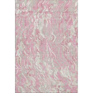 Piper Looms Mayfield Swirls AMF1038 Pink Machine Washable Area Rug main image