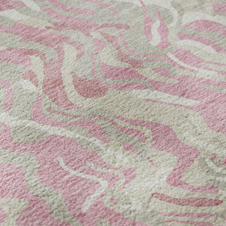 Piper Looms Mayfield Swirls AMF1038 Pink Machine Washable Area Rug Swatch Image