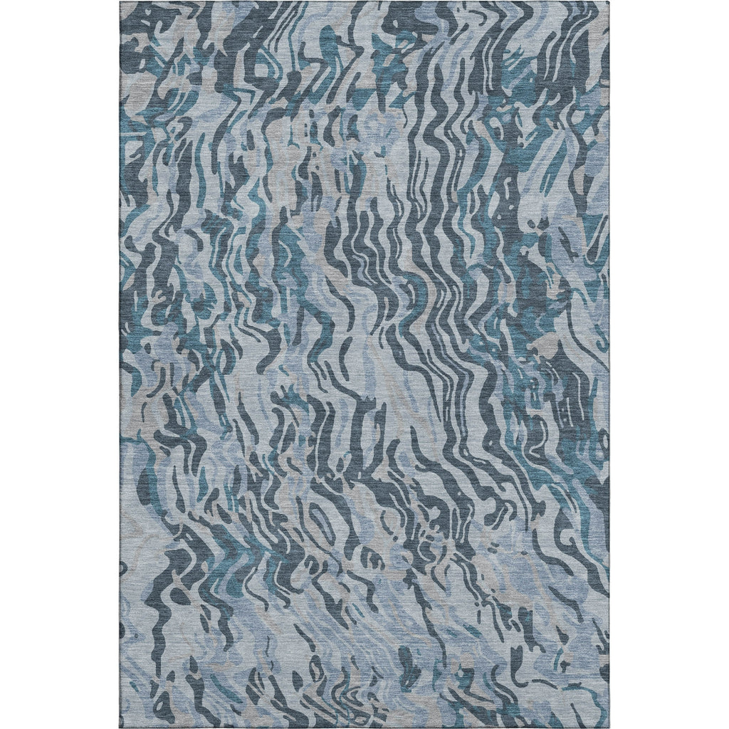 Piper Looms Mayfield Swirls AMF1038 Sky Machine Washable Area Rug main image