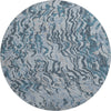 Piper Looms Mayfield Swirls AMF1038 Sky Machine Washable Area Rug Round Main Image