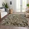 Piper Looms Mayfield Swirls AMF1038 Taupe Machine Washable Area Rug Lifestyle Image Feature