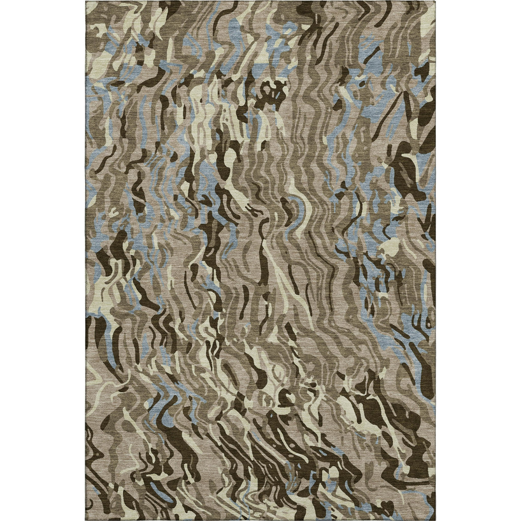 Piper Looms Mayfield Swirls AMF1038 Taupe Machine Washable Area Rug main image