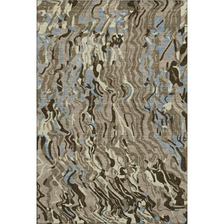 Piper Looms Mayfield Swirls AMF1038 Taupe Machine Washable Area Rug main image