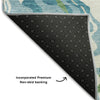 Piper Looms Mayfield Swirls AMF1038 Teal Machine Washable Area Rug Backing Image