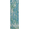 Piper Looms Mayfield Swirls AMF1038 Teal Machine Washable Area Rug Runner Main Image