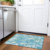 Piper Looms Mayfield Swirls AMF1038 Teal Machine Washable Area Rug Scatter Lifestyle Image Feature