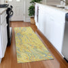 Piper Looms Mayfield Swirls AMF1038 Yellow Machine Washable Area Rug Runner Lifestyle Image Feature