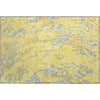 Piper Looms Mayfield Swirls AMF1038 Yellow Machine Washable Area Rug Scatter Main Image