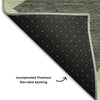 Piper Looms Mayfield Geometric AMF1039 Aloe Machine Washable Area Rug Backing Image