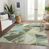 Piper Looms Mayfield Geometric AMF1039 Aloe Machine Washable Area Rug Lifestyle Image Feature