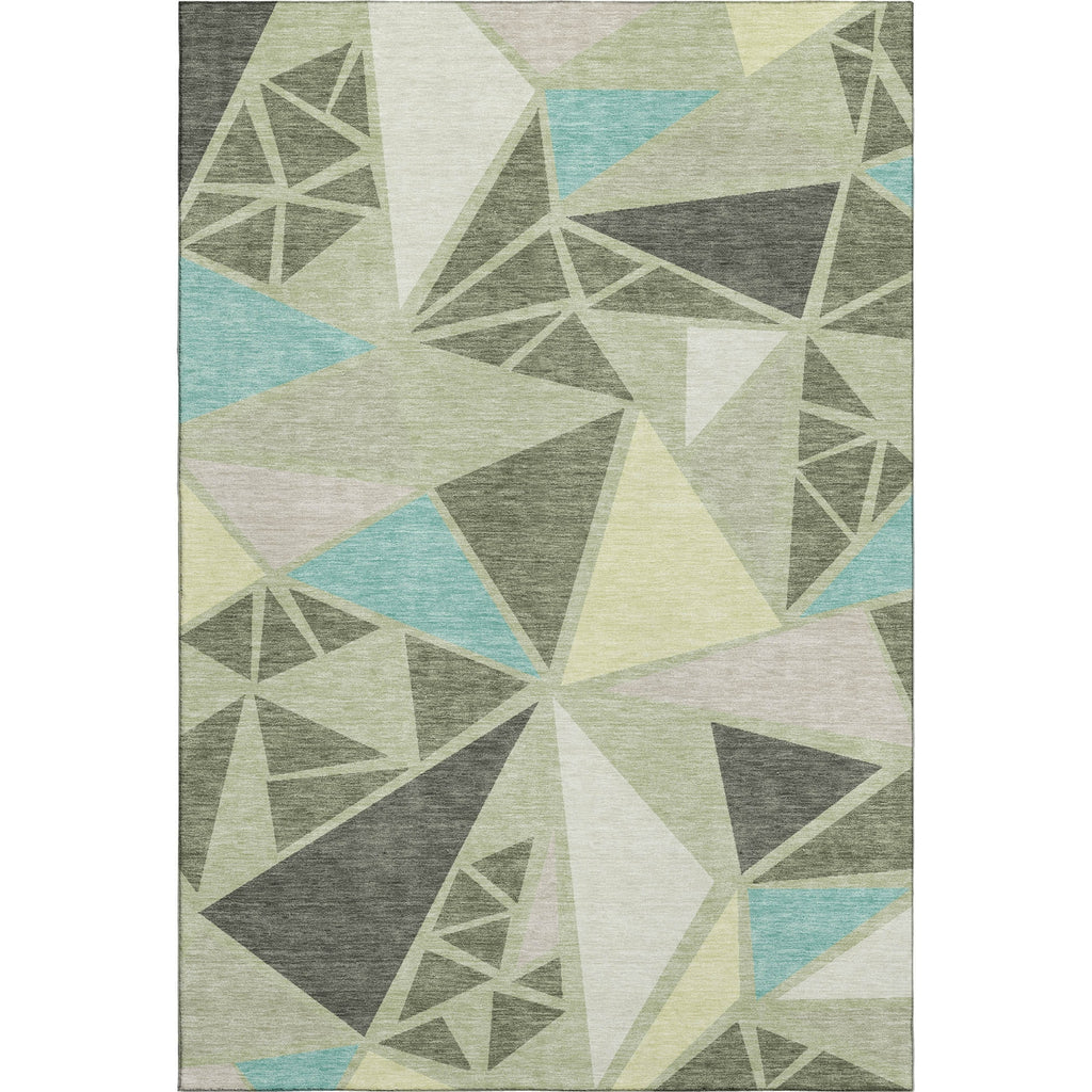 Piper Looms Mayfield Geometric AMF1039 Aloe Machine Washable Area Rug main image