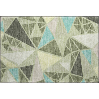 Piper Looms Mayfield Geometric AMF1039 Aloe Machine Washable Area Rug Scatter Main Image