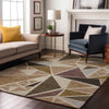 Piper Looms Mayfield Geometric AMF1039 Beige Machine Washable Area Rug Lifestyle Image Feature