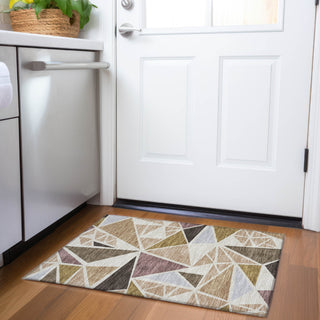 Piper Looms Mayfield Geometric AMF1039 Beige Machine Washable Area Rug Scatter Lifestyle Image Feature