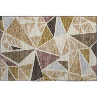 Piper Looms Mayfield Geometric AMF1039 Beige Machine Washable Area Rug Scatter Main Image