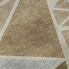 Piper Looms Mayfield Geometric AMF1039 Beige Machine Washable Area Rug Swatch Image