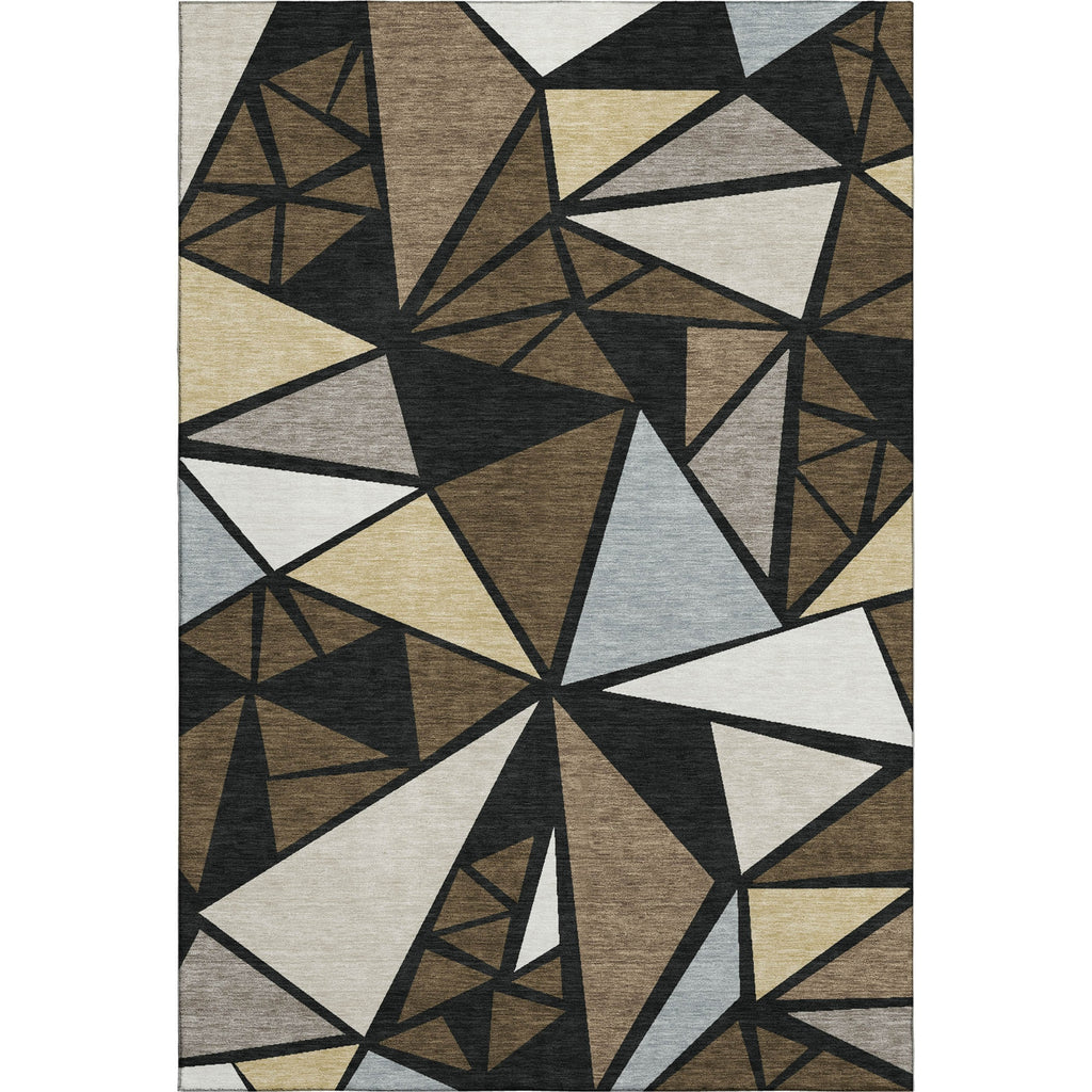 Piper Looms Mayfield Geometric AMF1039 Brown Machine Washable Area Rug main image