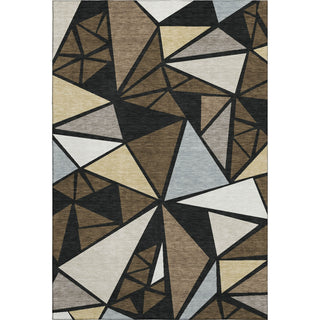Piper Looms Mayfield Geometric AMF1039 Brown Machine Washable Area Rug main image