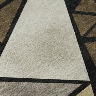 Piper Looms Mayfield Geometric AMF1039 Brown Machine Washable Area Rug Swatch Image