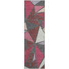 Piper Looms Mayfield Geometric AMF1039 Burgundy Machine Washable Area Rug Runner Main Image