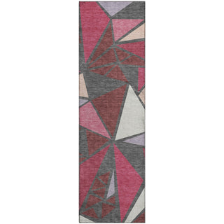 Piper Looms Mayfield Geometric AMF1039 Burgundy Machine Washable Area Rug Runner Main Image