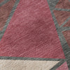 Piper Looms Mayfield Geometric AMF1039 Burgundy Machine Washable Area Rug Swatch Image