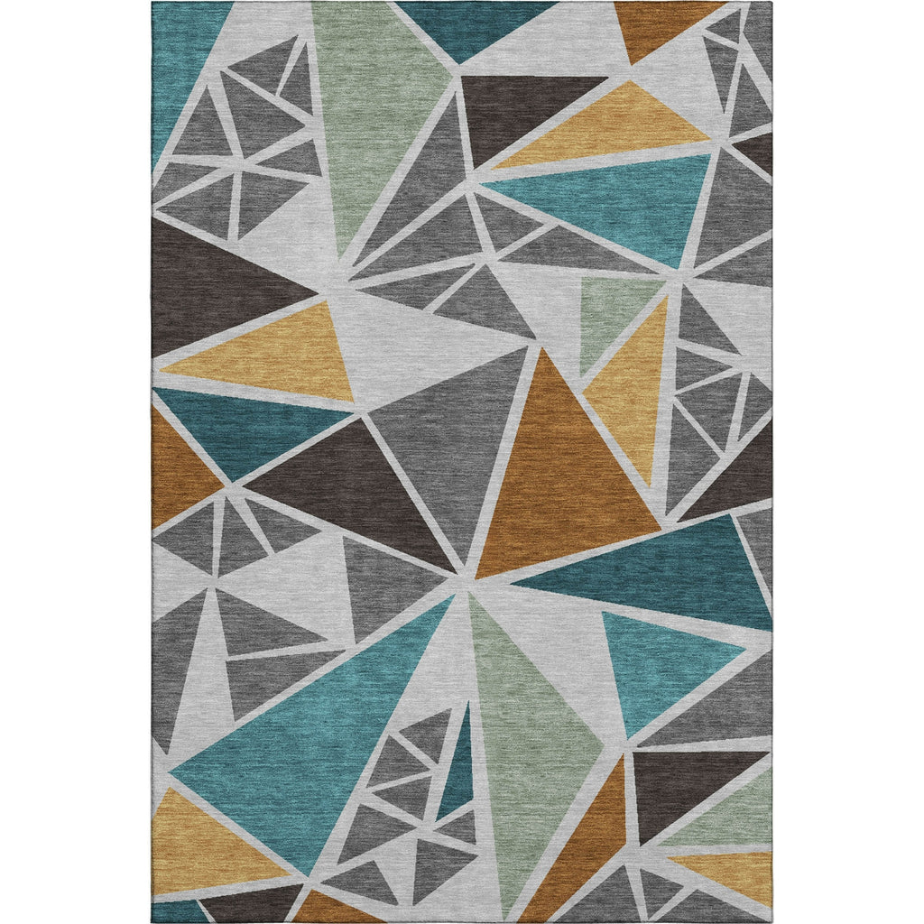 Piper Looms Mayfield Geometric AMF1039 Gray Machine Washable Area Rug main image